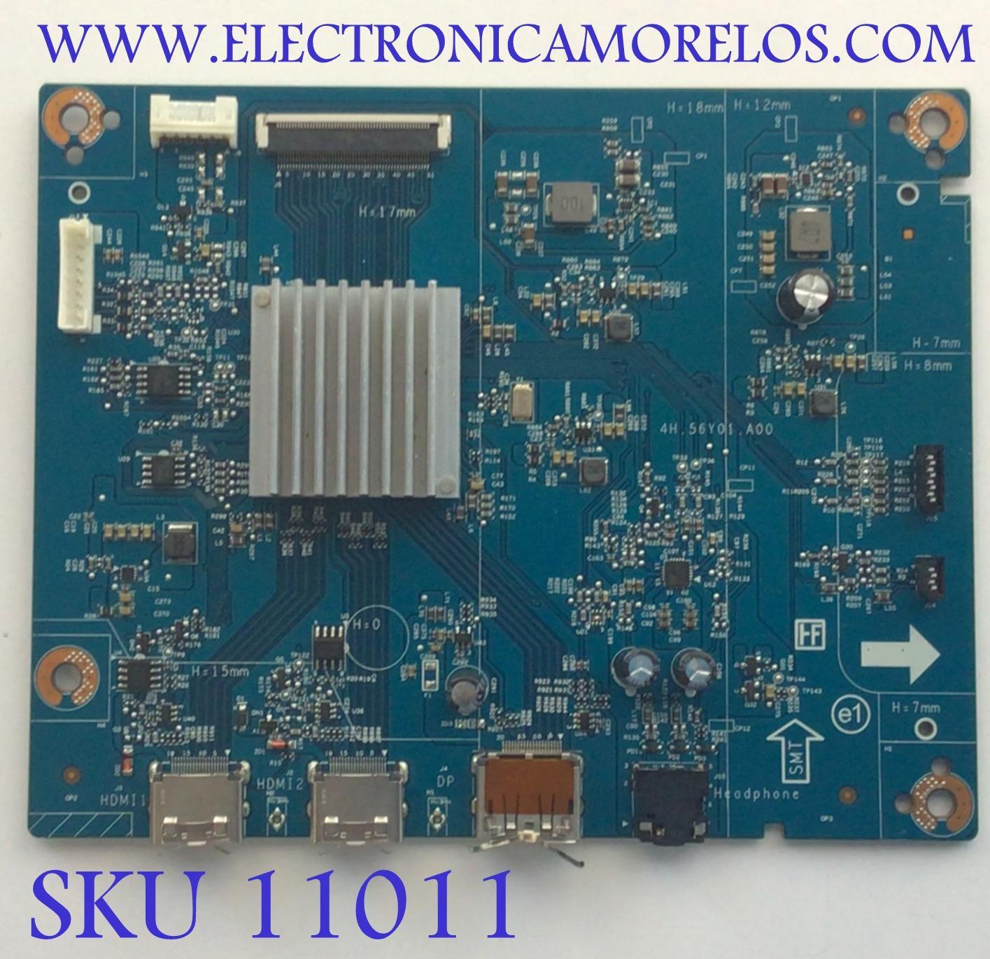 MAIN PARA MONITOR DELL 5E56Y01002 / 4K.56Y01.A00 / N1A6JKNE / 10000578119 / DISPLAY M236HVR01.0 / MODELO S2422HGB